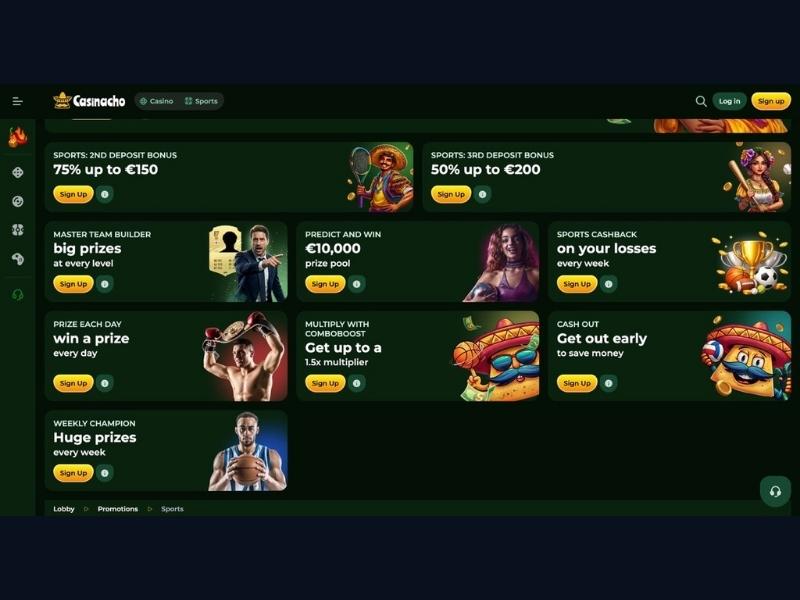 App vs mobile browser and catalogue at Casinacho Casino Nacho Casino for Canada